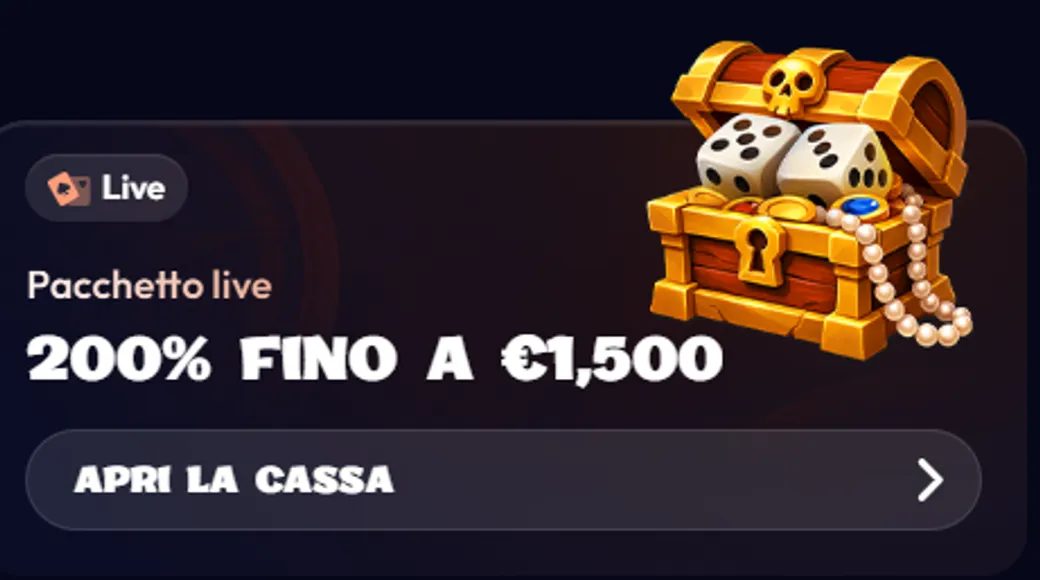 `pacchetto live bonus 200 percento fino a 1500 euro`